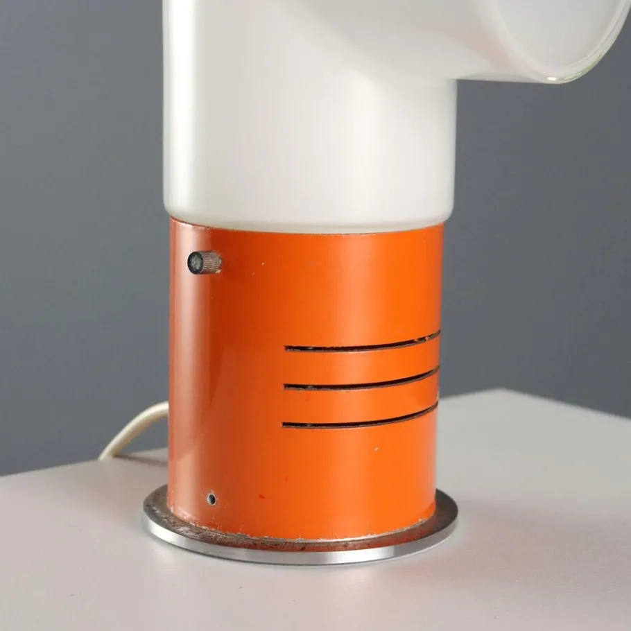 Pamono Vintage Table Lamp in Aluminium and Metal, 1970s