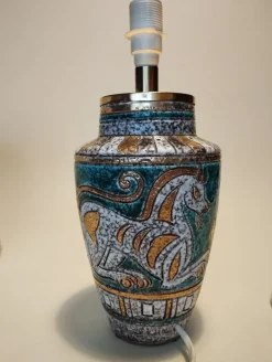 New Pamono Vintage Table Lamp in Ceramic by Fratelli Fanciullacci, 1960