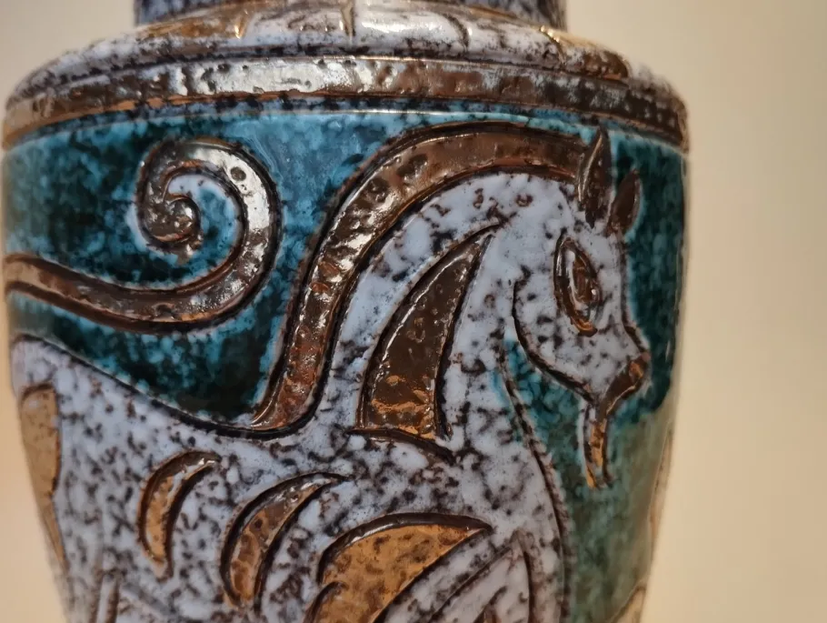 New Pamono Vintage Table Lamp in Ceramic by Fratelli Fanciullacci, 1960