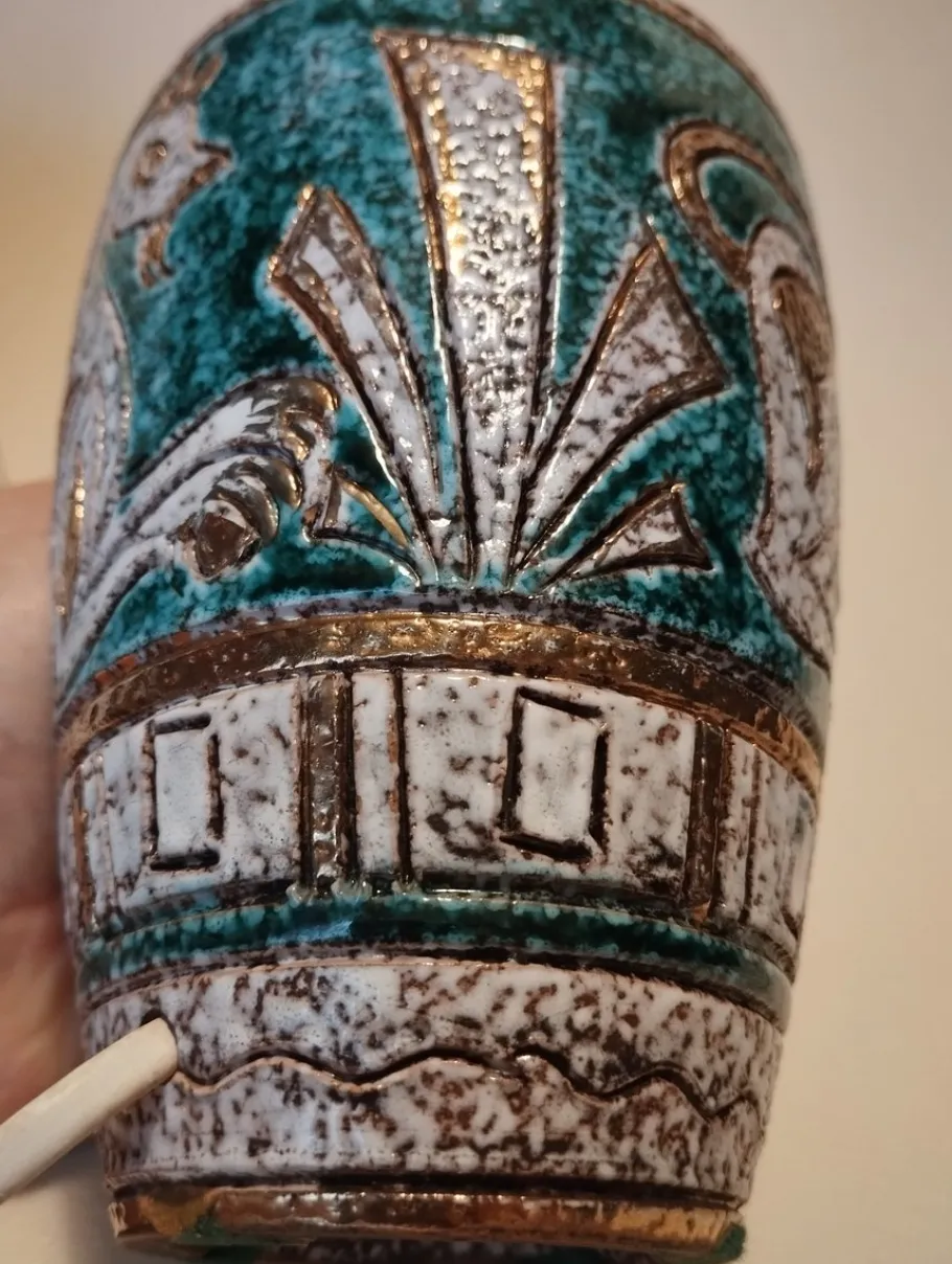 New Pamono Vintage Table Lamp in Ceramic by Fratelli Fanciullacci, 1960