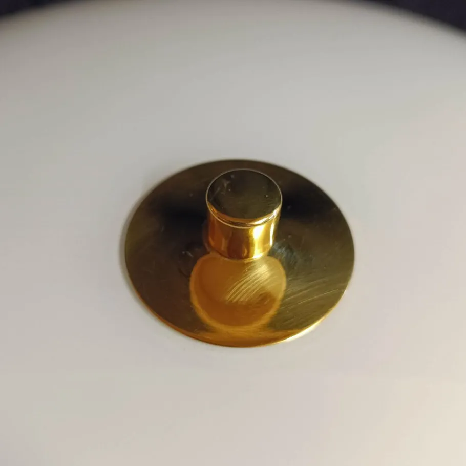 Outlet Pamono Vintage Table Lamp in Glass and Metal by Karin Mobring for Ikea