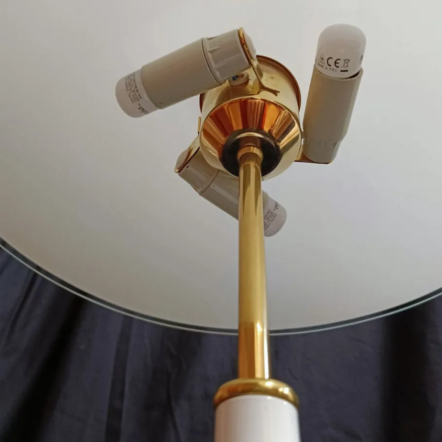 Outlet Pamono Vintage Table Lamp in Glass and Metal by Karin Mobring for Ikea