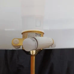 Outlet Pamono Vintage Table Lamp in Glass and Metal by Karin Mobring for Ikea