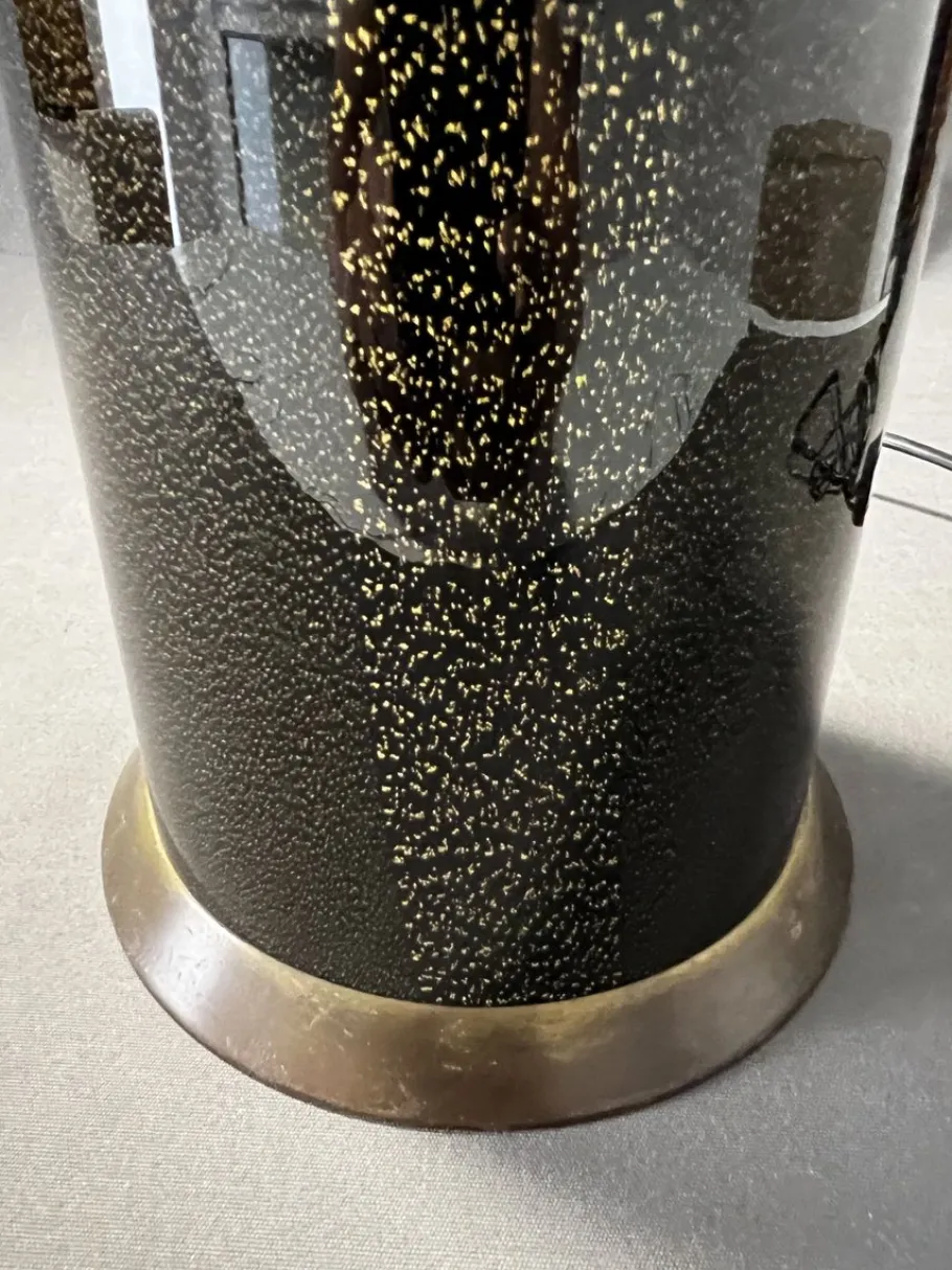 New Pamono Vintage Table Lamp in Glass from Maestri Di Murano, 1960s