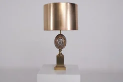 Pamono Vintage Table Lamp in Onyx from Maison Charles Paris, 1970s