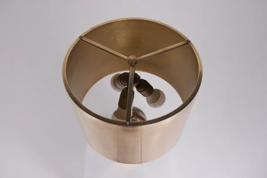 Pamono Vintage Table Lamp in Onyx from Maison Charles Paris, 1970s