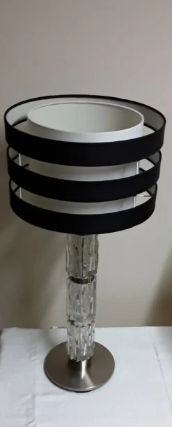New Pamono Vintage Table Lamp with Foot Made of Chrome-Plated Metal, 1970s