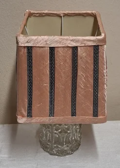 Pamono Vintage Table Lamp with Illuminated Relief Glass Base by Lamplove, 1970s