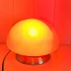 Outlet Pamono Vintage Table Lamp with Metal Base, Touch Sensor and Red Glass Shade, 2010s