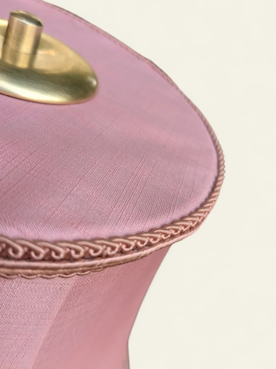 Discount Pamono Vintage Table Lamp with Pink Fringe Shade, 1960s