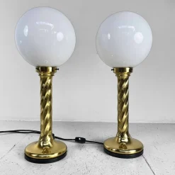Outlet Pamono Vintage Table Lamps attributed to Rogo Leuchten, 1970s, Set of 2