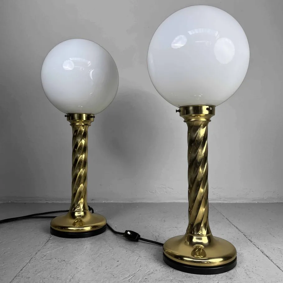 Outlet Pamono Vintage Table Lamps attributed to Rogo Leuchten, 1970s, Set of 2