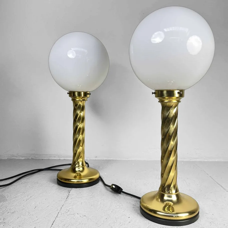 Outlet Pamono Vintage Table Lamps attributed to Rogo Leuchten, 1970s, Set of 2