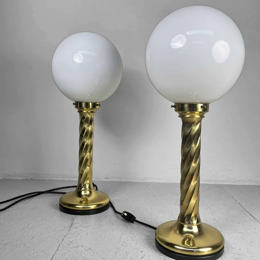 Outlet Pamono Vintage Table Lamps attributed to Rogo Leuchten, 1970s, Set of 2