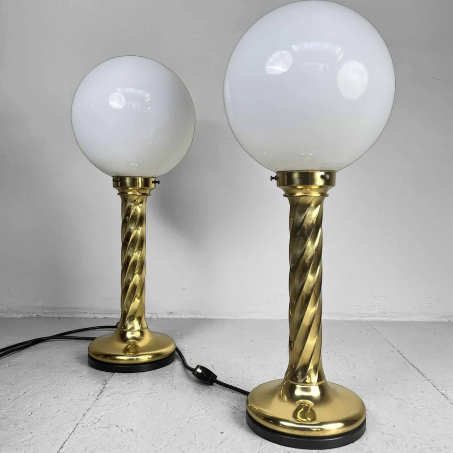 Outlet Pamono Vintage Table Lamps attributed to Rogo Leuchten, 1970s, Set of 2