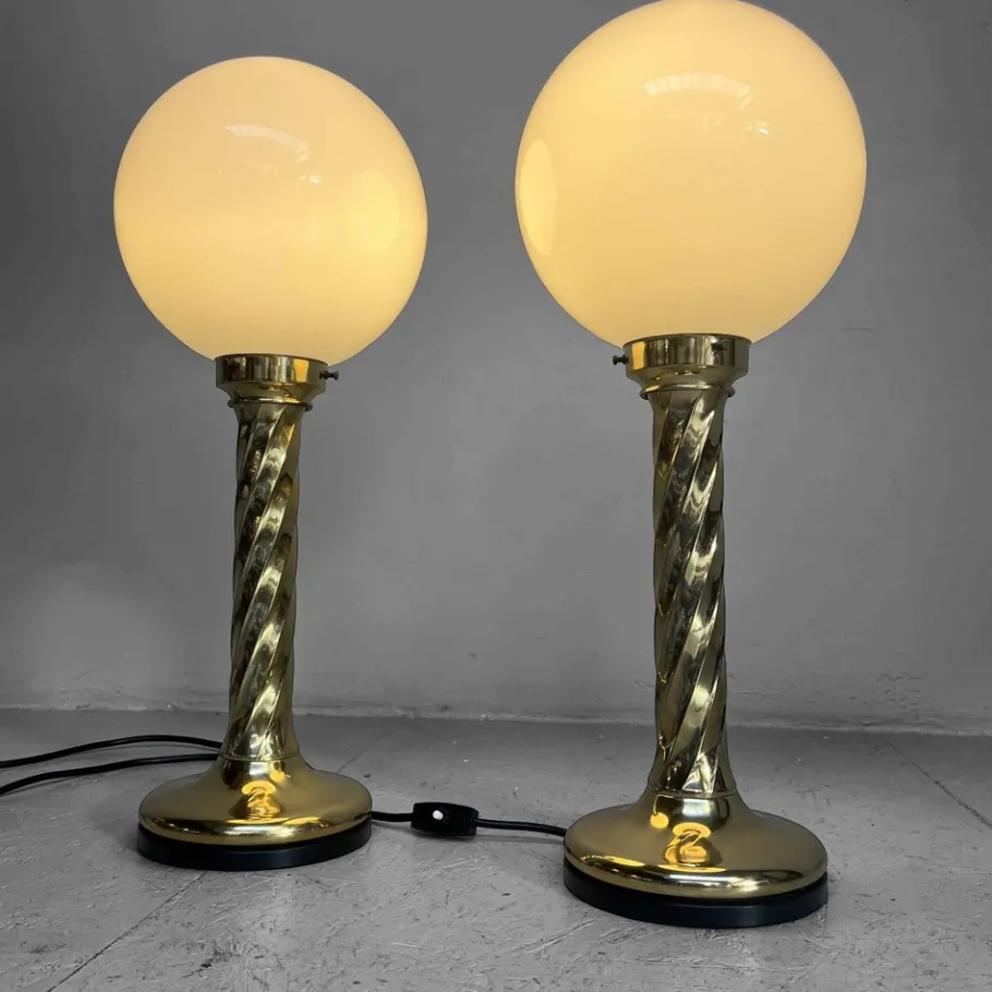 Outlet Pamono Vintage Table Lamps attributed to Rogo Leuchten, 1970s, Set of 2