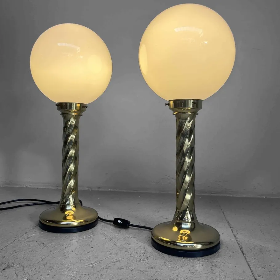 Outlet Pamono Vintage Table Lamps attributed to Rogo Leuchten, 1970s, Set of 2