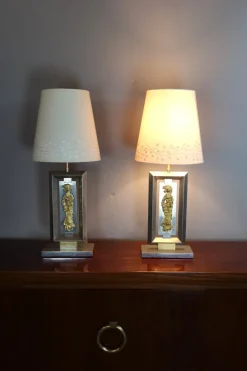 Pamono Vintage Table Lamps from Maison Baguès, 1970s, Set of 2