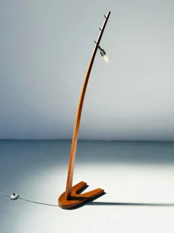 Hot Pamono Vintage Teak Dornstab Floor Lamp by J.T. Kalmar & A. Pöll , Austria, 1947