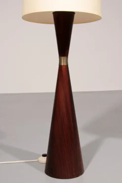 Outlet Pamono Vintage Teak Floor Lamp with Fabric Shade from Parker Knoll, 1960s