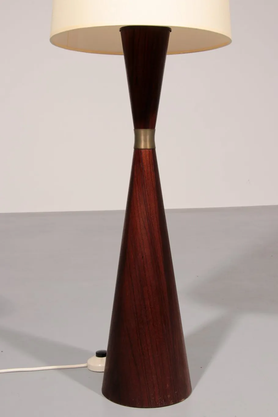 Outlet Pamono Vintage Teak Floor Lamp with Fabric Shade from Parker Knoll, 1960s