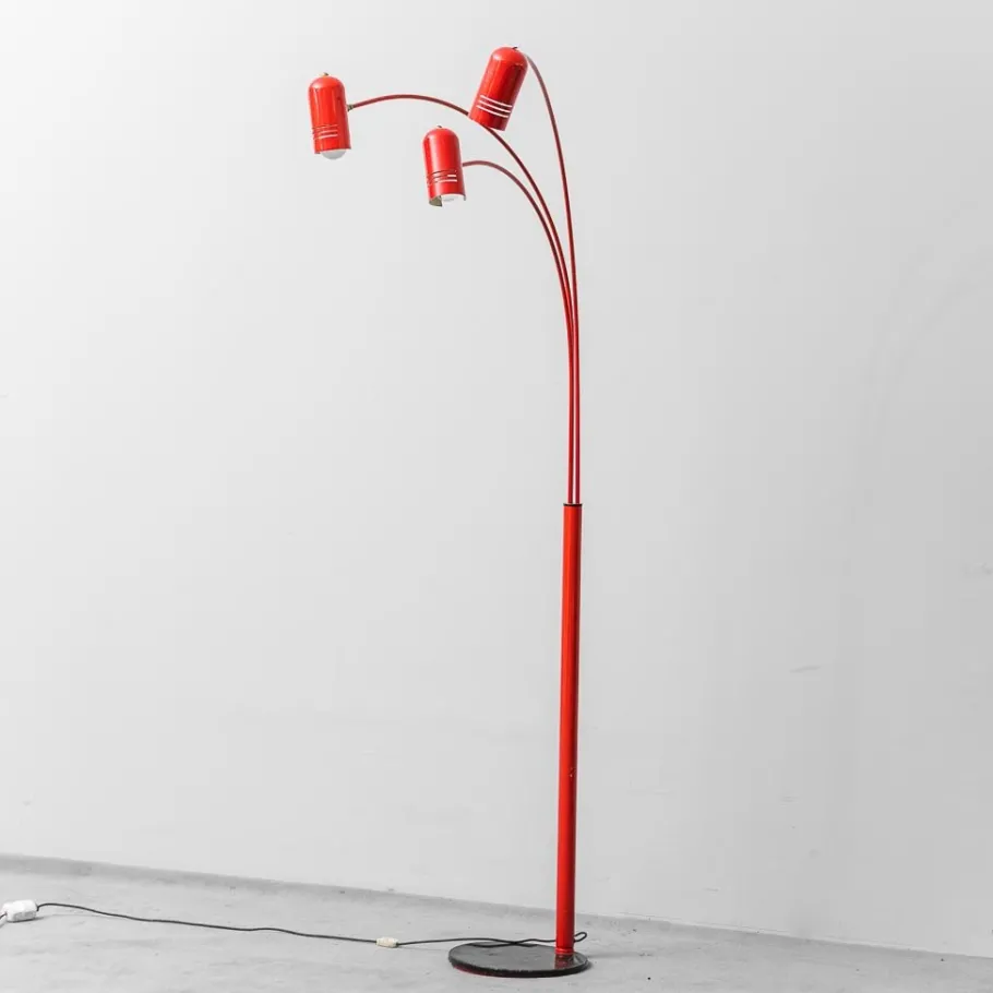 Pamono Vintage Three-Light Floor Lamp, 1970s