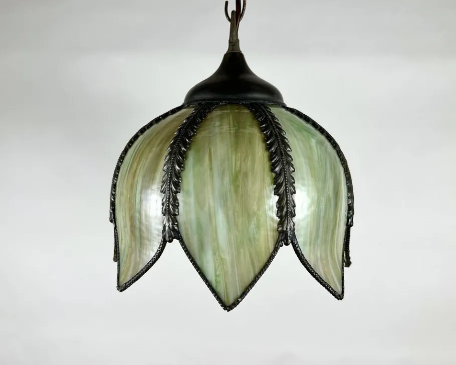 Hot Pamono Vintage Tiffany Style Ceiling Lamp, 1930s