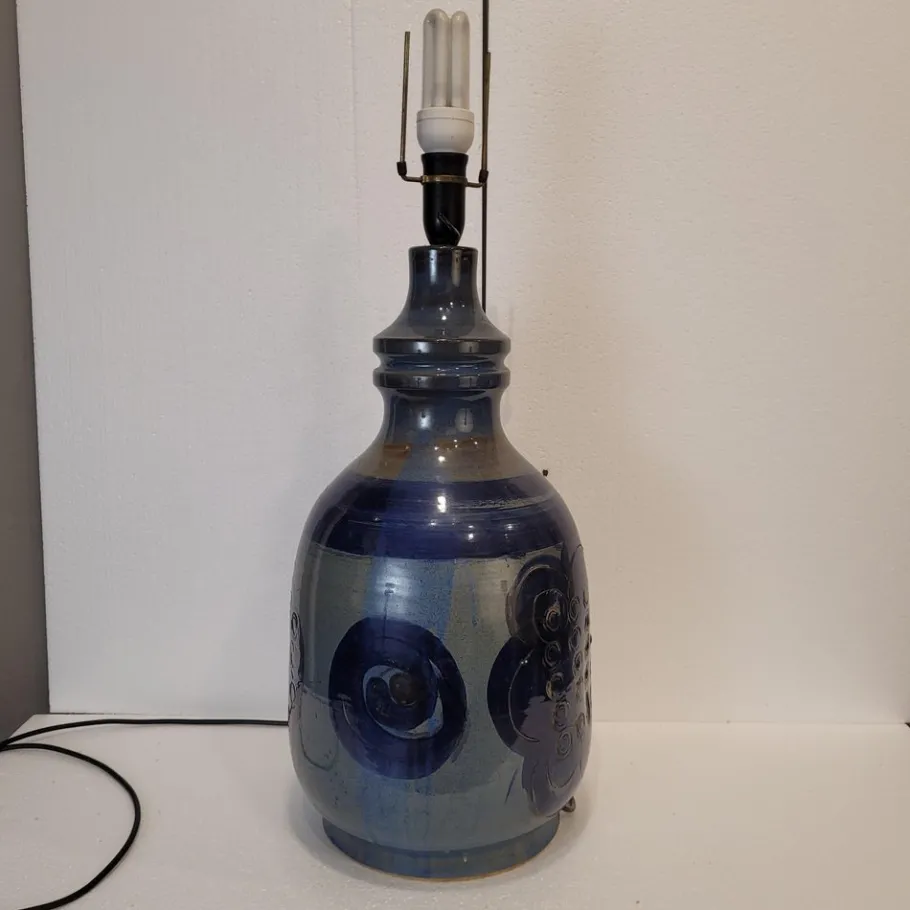 New Pamono Vintage Tinted Ceramics Table Lamp by Hanne Stentj, 1960s