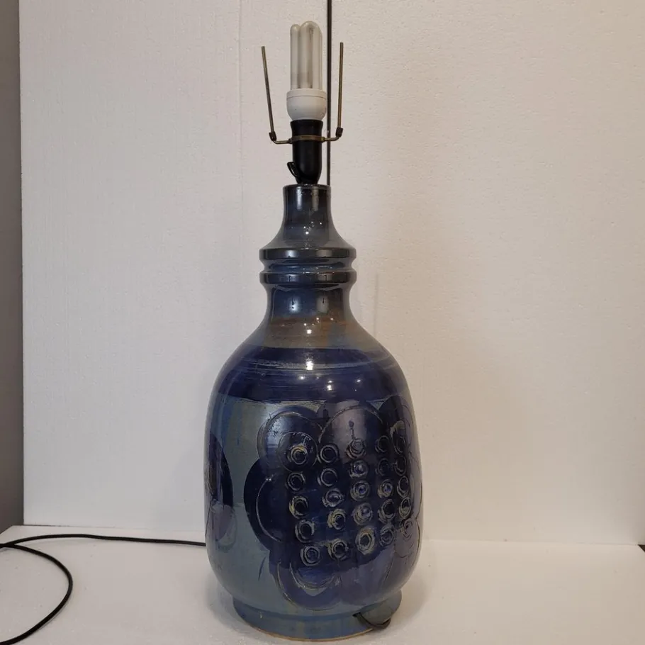 New Pamono Vintage Tinted Ceramics Table Lamp by Hanne Stentj, 1960s