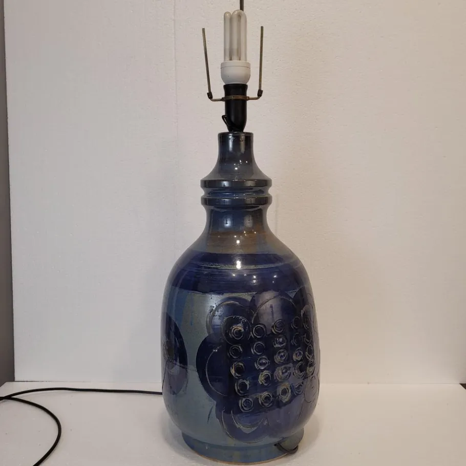 New Pamono Vintage Tinted Ceramics Table Lamp by Hanne Stentj, 1960s