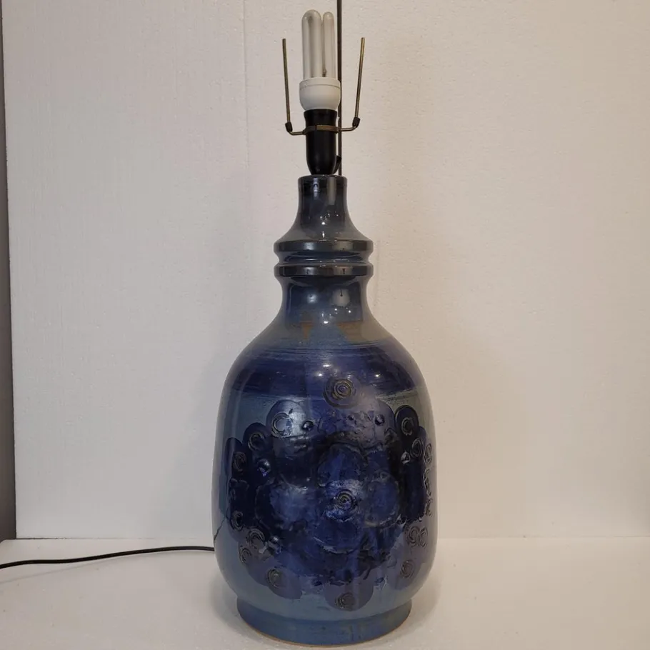 New Pamono Vintage Tinted Ceramics Table Lamp by Hanne Stentj, 1960s