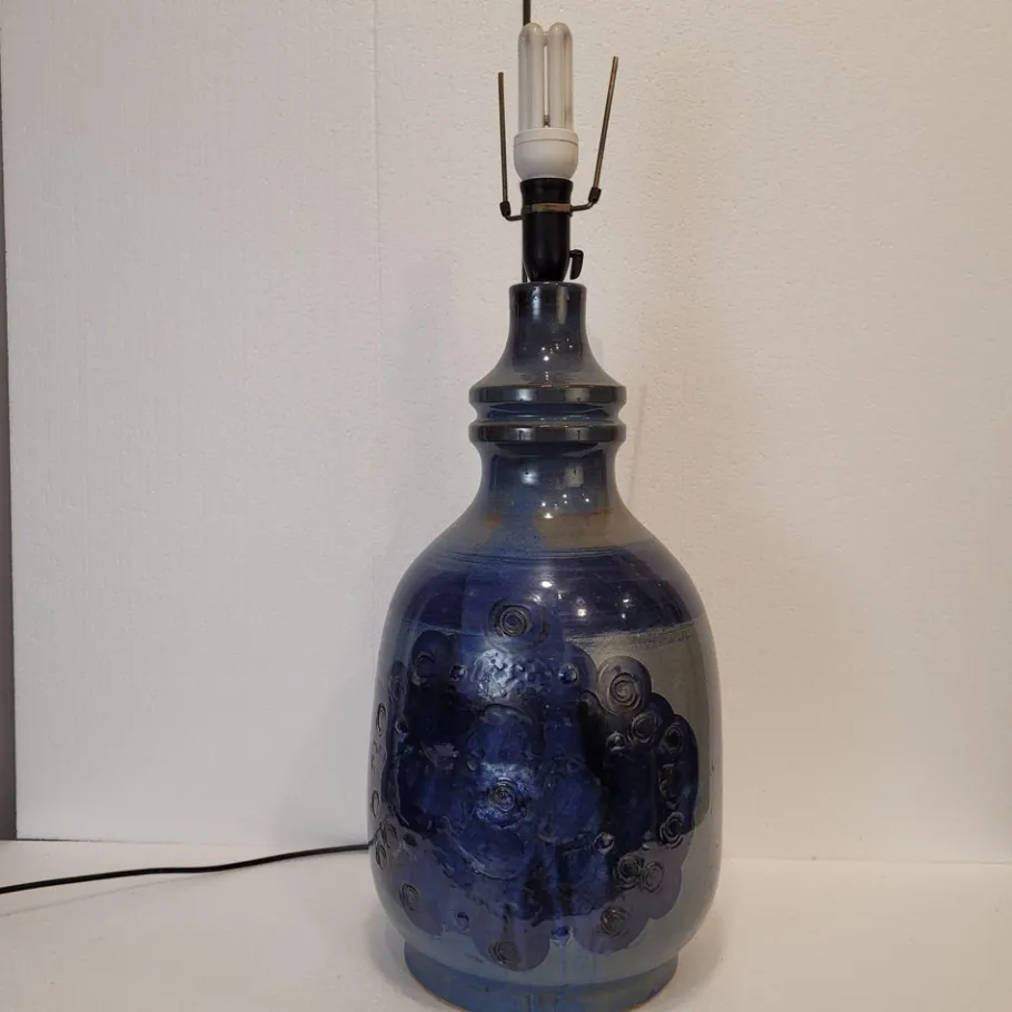 New Pamono Vintage Tinted Ceramics Table Lamp by Hanne Stentj, 1960s