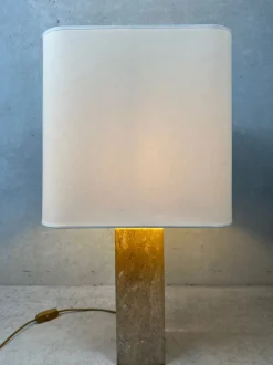 Discount Pamono Vintage Travertine Table Lamp, 1970s