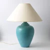 Pamono Vintage Turquoise Ceramic Table Lamp from Kostka, 1980s