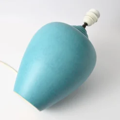 Pamono Vintage Turquoise Ceramic Table Lamp from Kostka, 1980s
