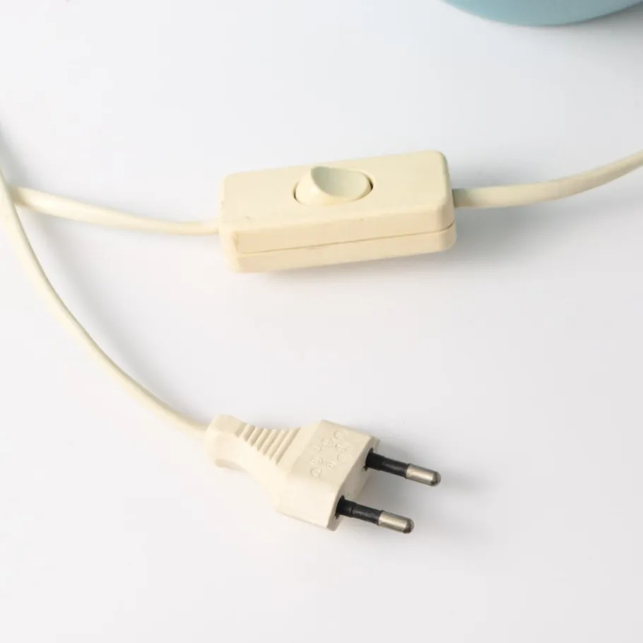 Pamono Vintage Turquoise Ceramic Table Lamp from Kostka, 1980s