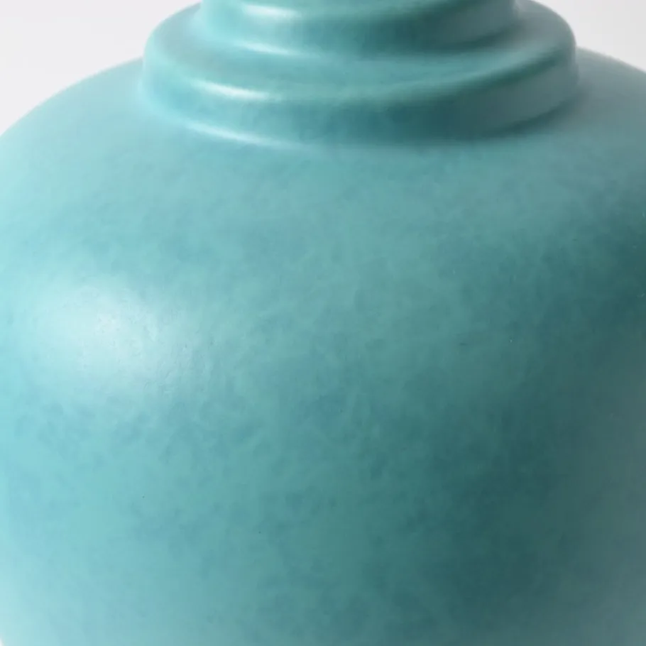 Pamono Vintage Turquoise Ceramic Table Lamp from Kostka, 1980s