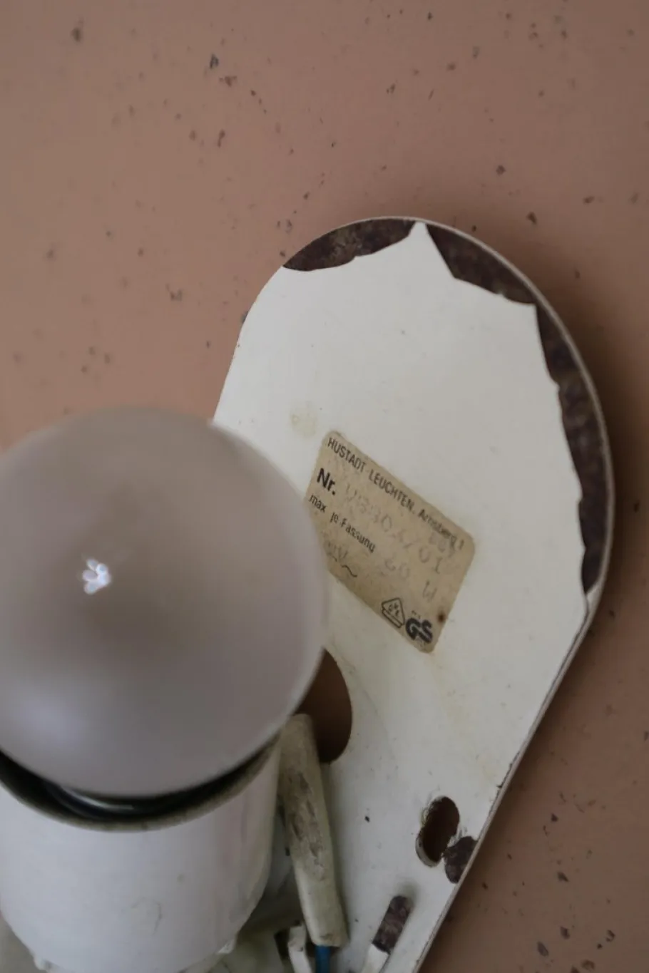 Clearance Pamono Vintage Wall Lamp by Hustadt Leuchten, 1980s