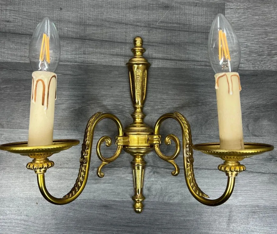 Hot Pamono Vintage Wall Lamp in Brass