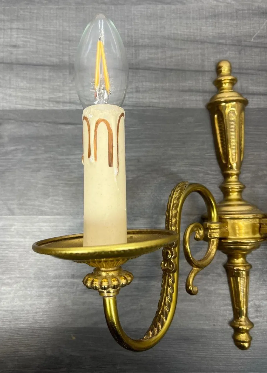 Hot Pamono Vintage Wall Lamp in Brass