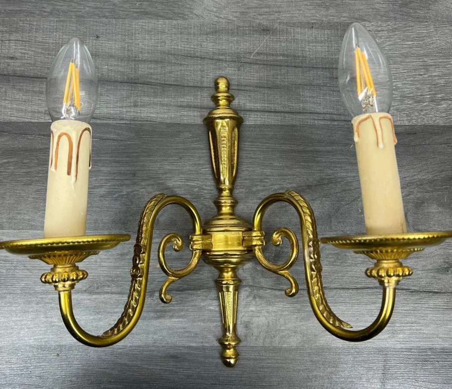 Hot Pamono Vintage Wall Lamp in Brass