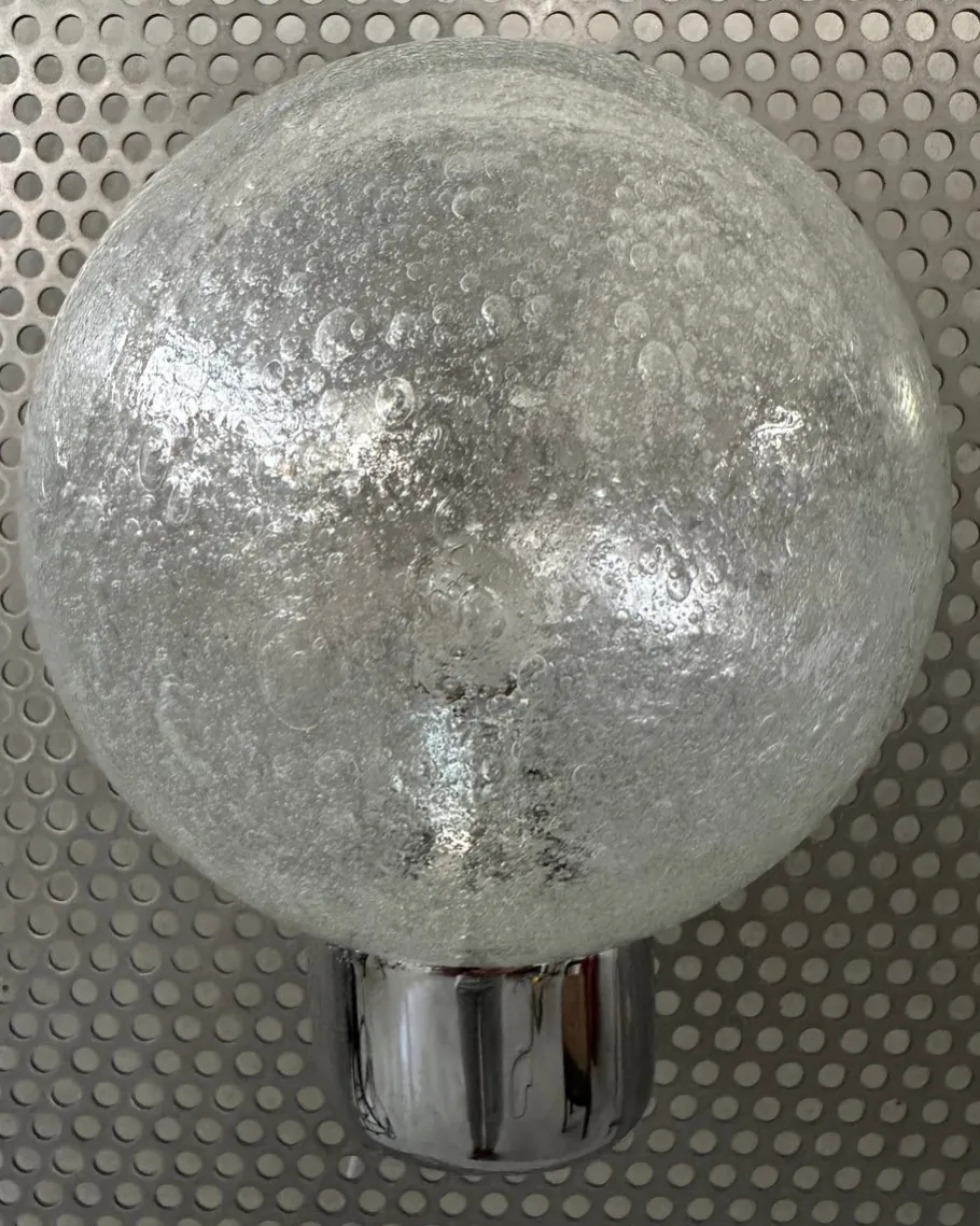 Best Pamono Vintage Wall Lamp in Chrome and Glass