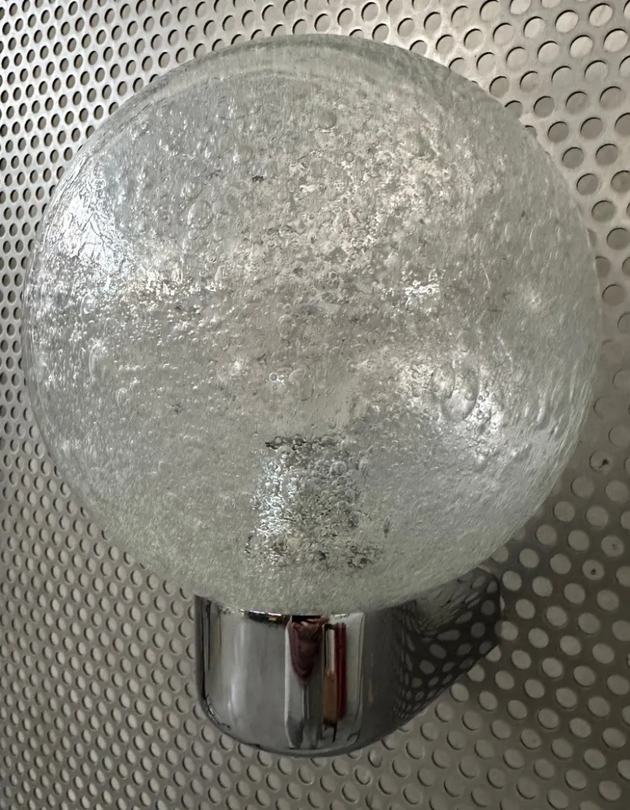 Best Pamono Vintage Wall Lamp in Chrome and Glass