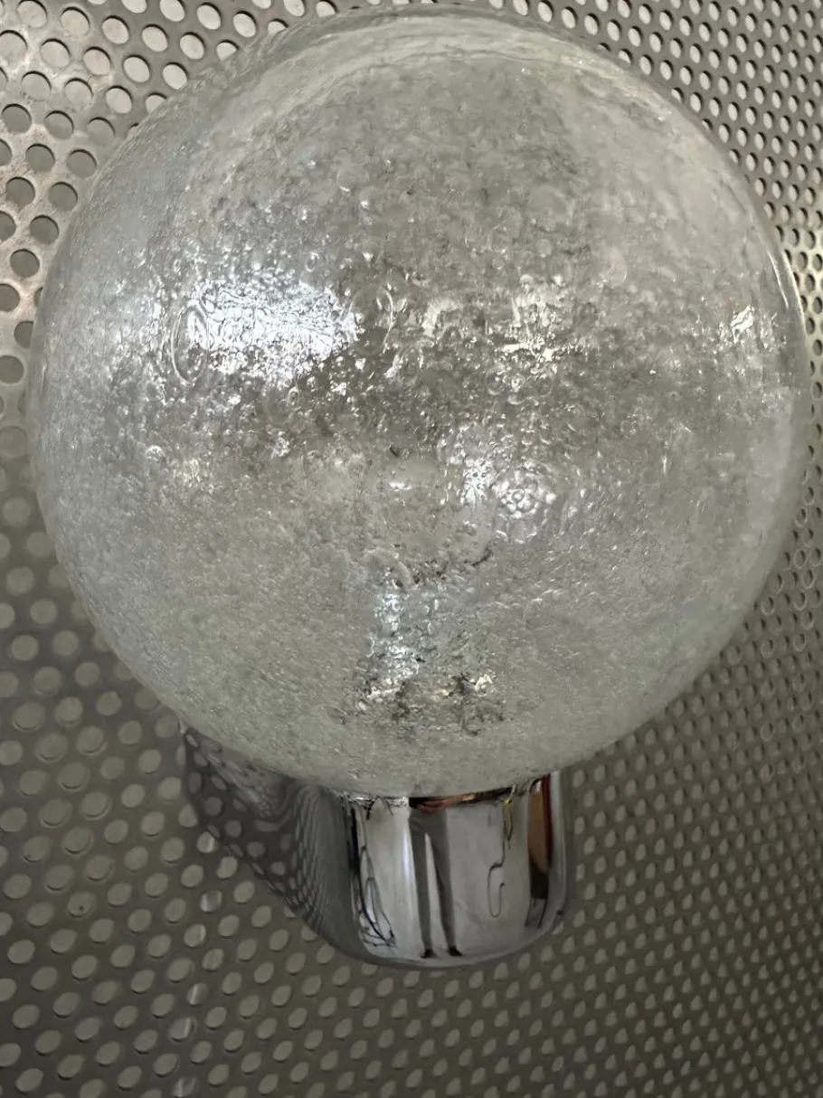 Best Pamono Vintage Wall Lamp in Chrome and Glass