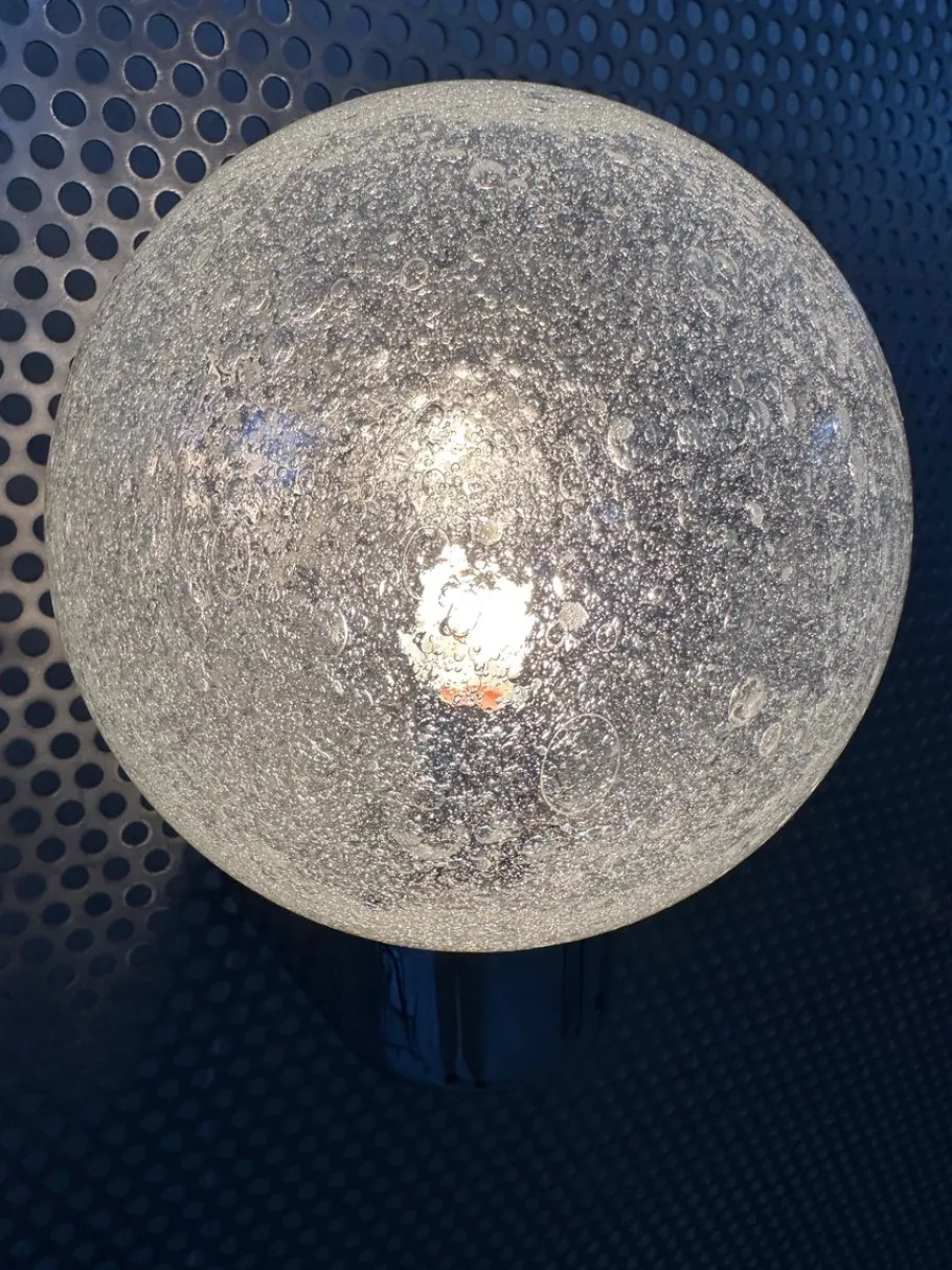 Best Pamono Vintage Wall Lamp in Chrome and Glass