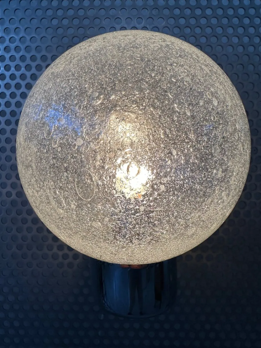 Best Pamono Vintage Wall Lamp in Chrome and Glass