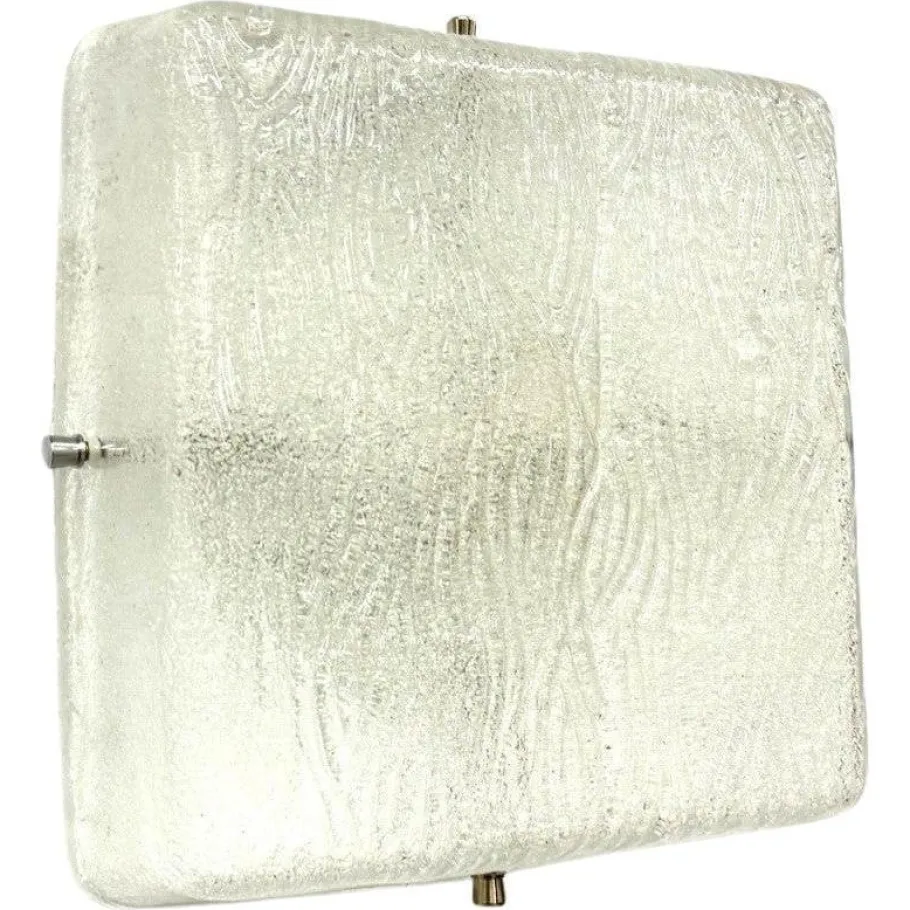 Clearance Pamono Vintage Wall Lamp in Glass from Kalmar, 1960s