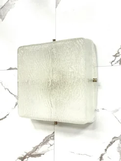 Clearance Pamono Vintage Wall Lamp in Glass from Kalmar, 1960s