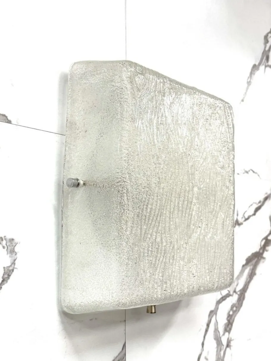 Clearance Pamono Vintage Wall Lamp in Glass from Kalmar, 1960s