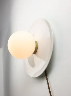 Best Pamono Vintage Wall Lamp in White Ceramic